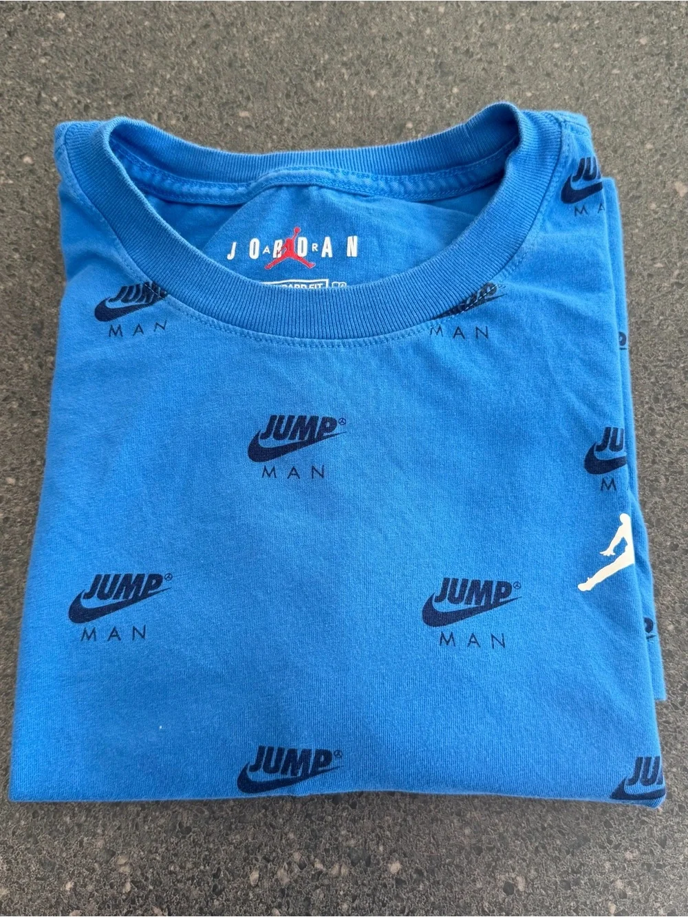Nike Air Jordan Jumpman All Over Print T Shirt Blue Mens Size XL